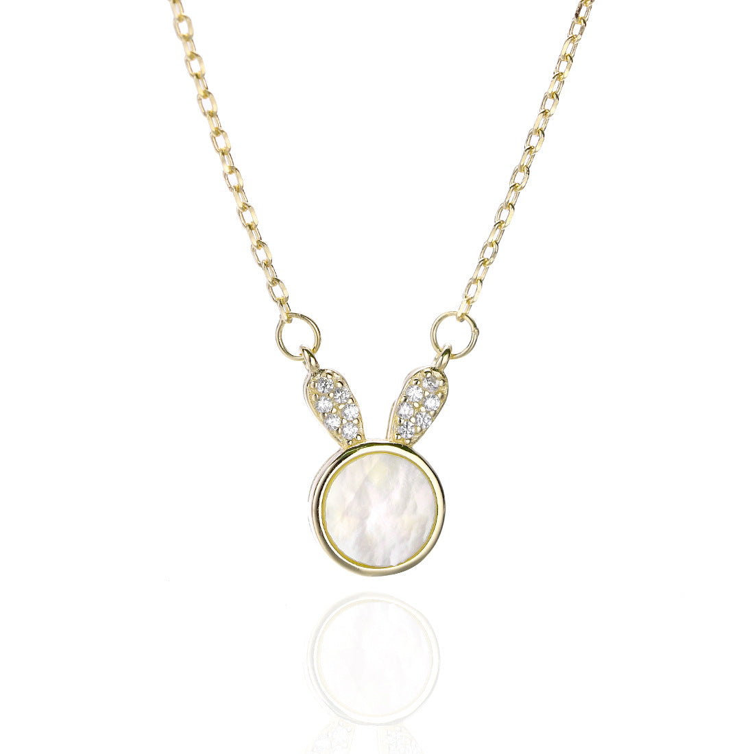 Collier lapin stylisé pour femme