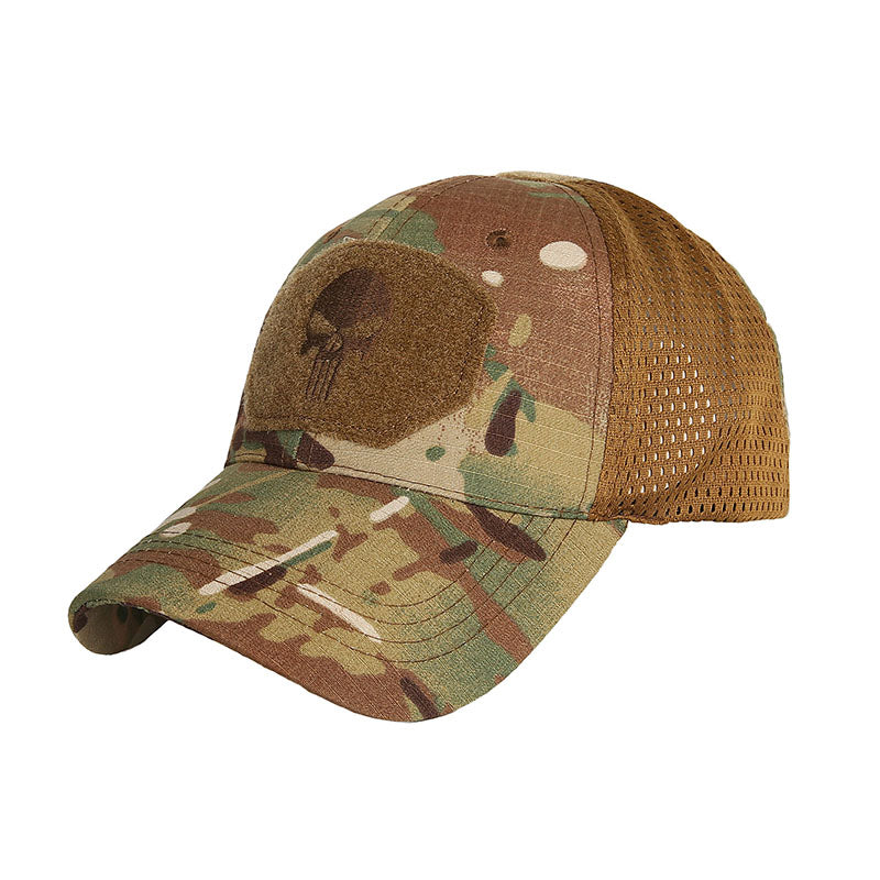 Casquette de baseball camouflage motif crâne 3