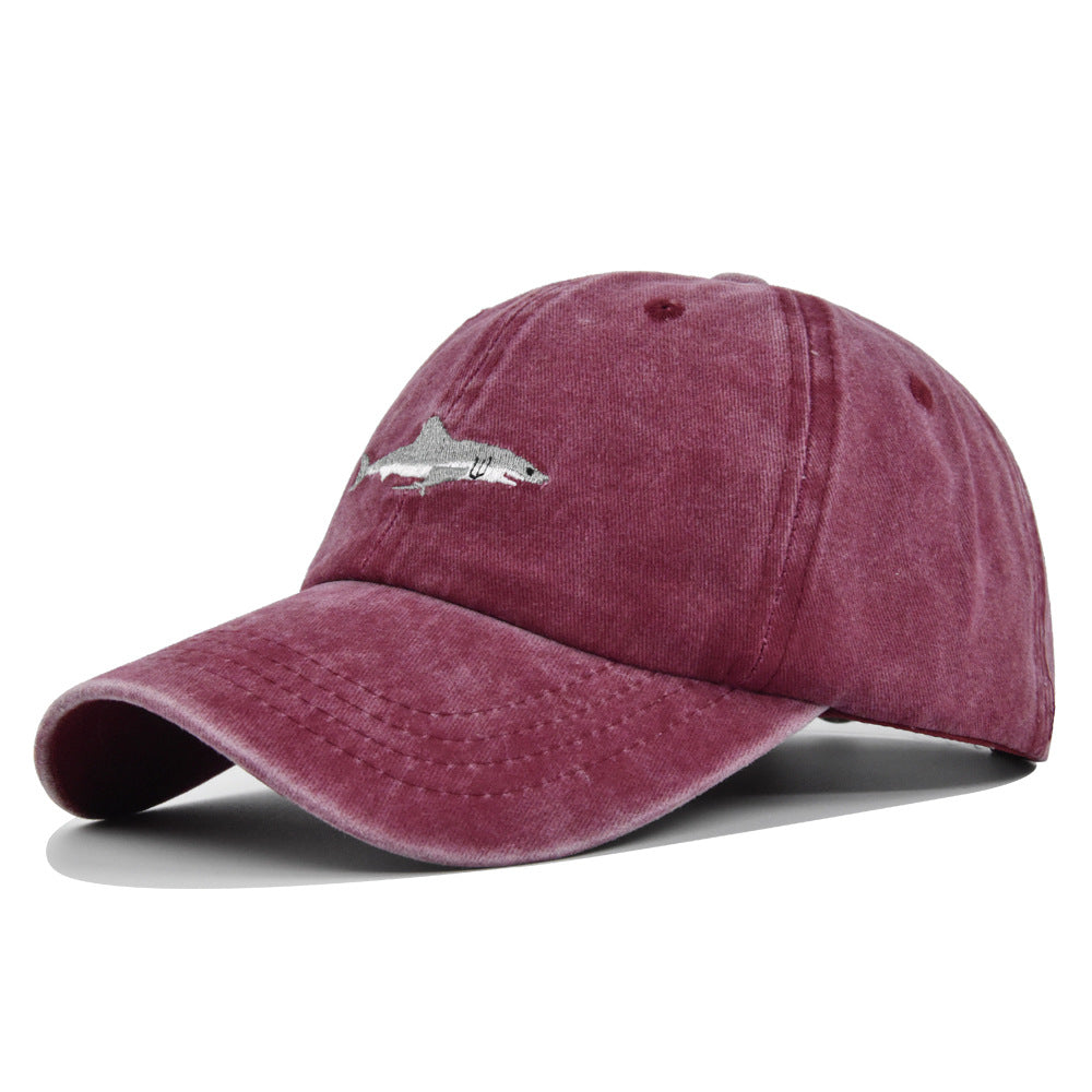 Casquette de baseball motif requin