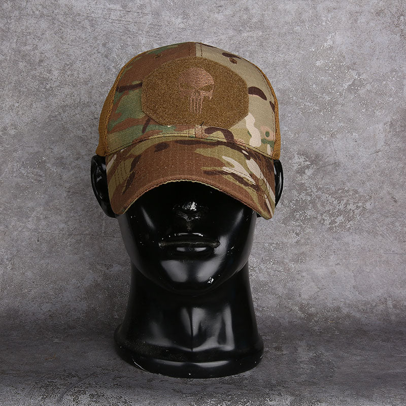 Casquette de baseball camouflage motif crâne 3