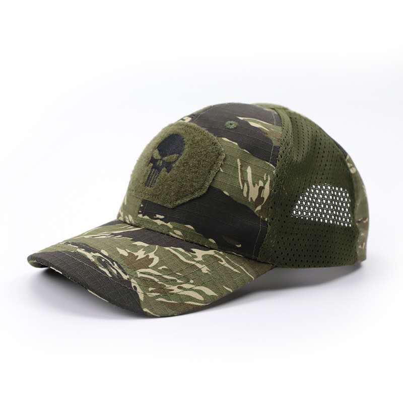 Casquette de baseball camouflage motif crâne 2