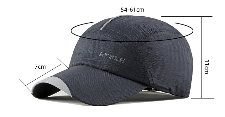 Casquette de loisir à séchage rapide pour hommes