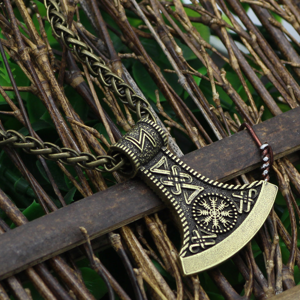 Collier hache Viking